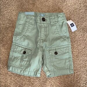 Toddler 2 Years GAP Kids Olive Cargo Shorts NWT